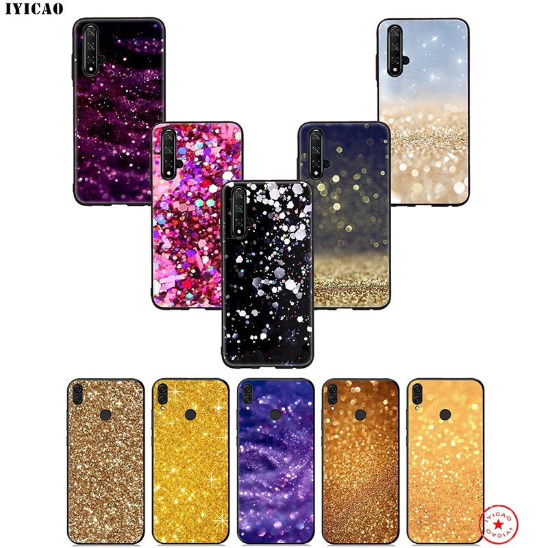 Мягкий чехол для Huawei Honor 20 блестящий с чешуей и песком 10 9X 9 8C 8X 8 7X 7C 7A 6A Nova 5i 4 3i 2 2i Lite