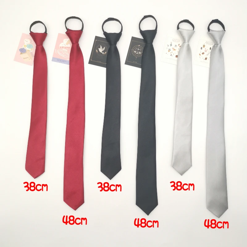 Галстук на молнии для мужчин и женщин рубашка черного винного красного цвета в