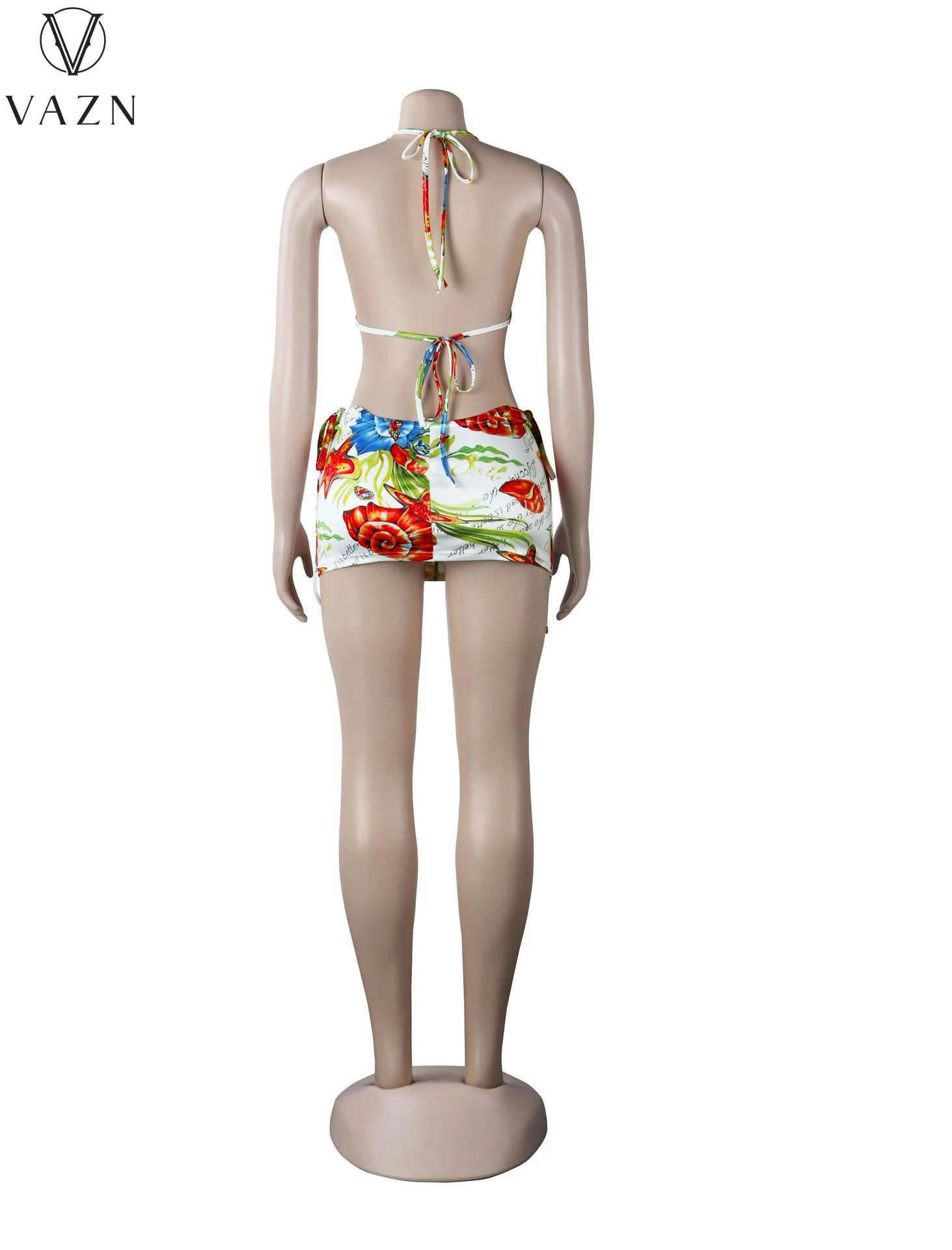 Новое поступление 2021 открытый пляжный комплект VAZN Молодежный топ с открытыми