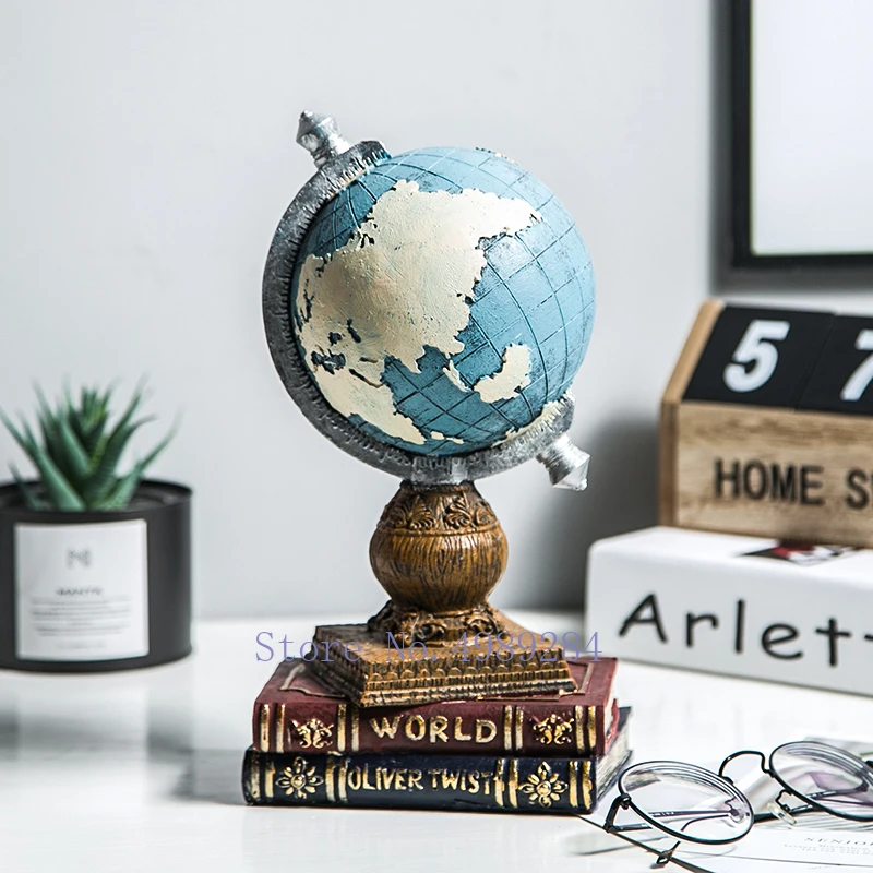 Ремесла в скандинавском стиле ретро с рисунком глобуса креативные домашние