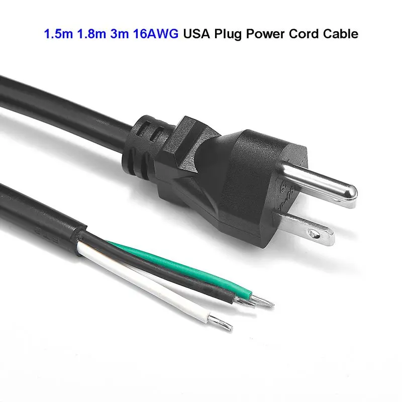 Шнур питания для циркулярной пилы 1 5 м 6 футов 10 16 awg сменный кабель морозильной