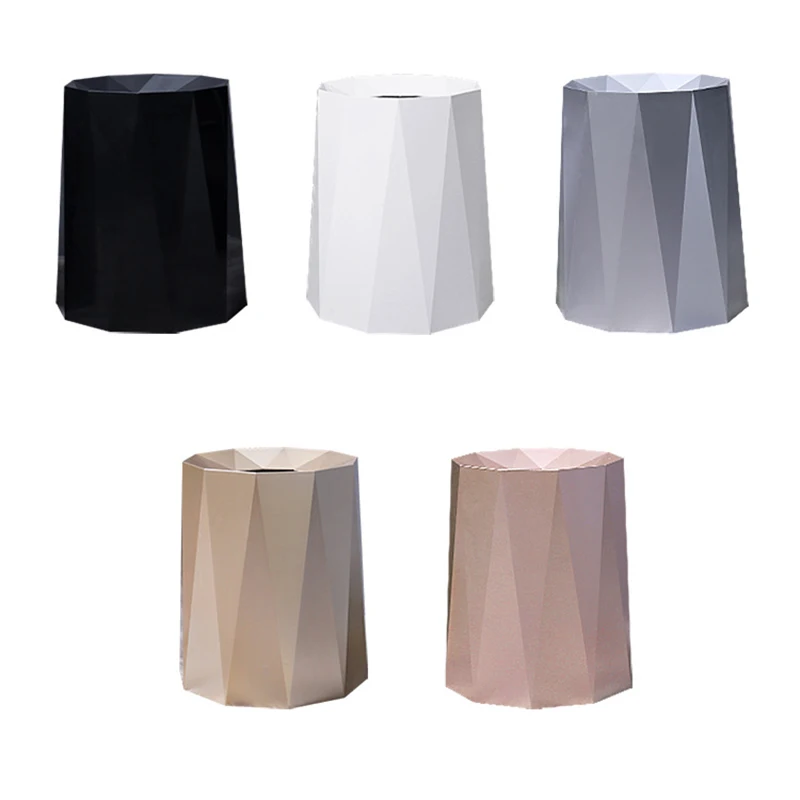 nordic light luxury home trash can large capacity no cover trash can bedroom office simple fashion trash can bathroom accessorie free global shipping