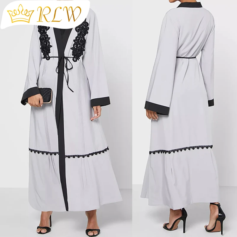 

African Dresses For Women Floral Belt Pure Color Daily Style Embroidery Mujer Roupa Ramadan Kabyle Moroccan Caftan Royal