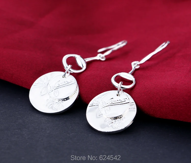 Новое поступление! Женские круглые серьги из натурального серебра 925 пробы