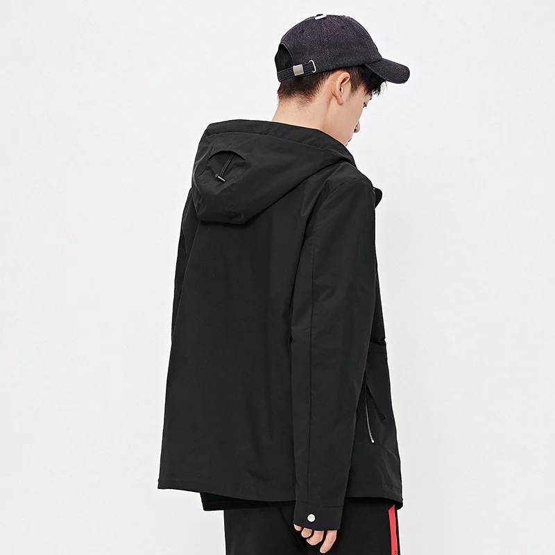 

SEMIR Men short jacket 2020 autumn new trend brand handsome hooded jacket men windbreak coat man