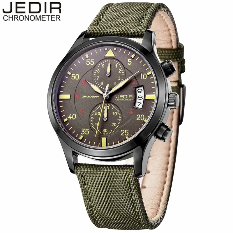 Часы наручные JEDIR Мужские кварцевые роскошные брендовые модные спортивные