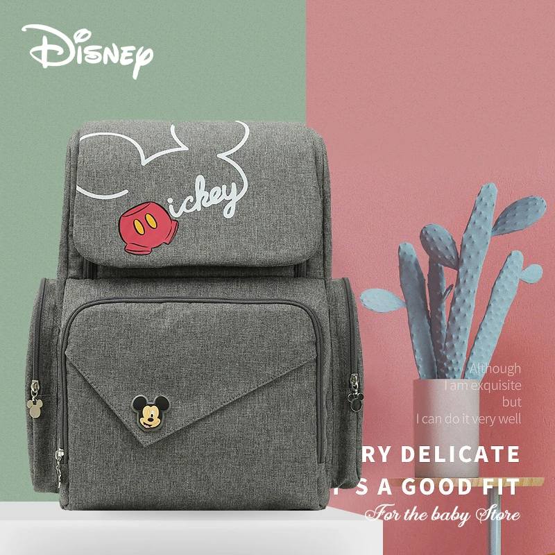 Сумка для подгузников Disney с usb многофункциональная Сумочка мам молнией и Микки