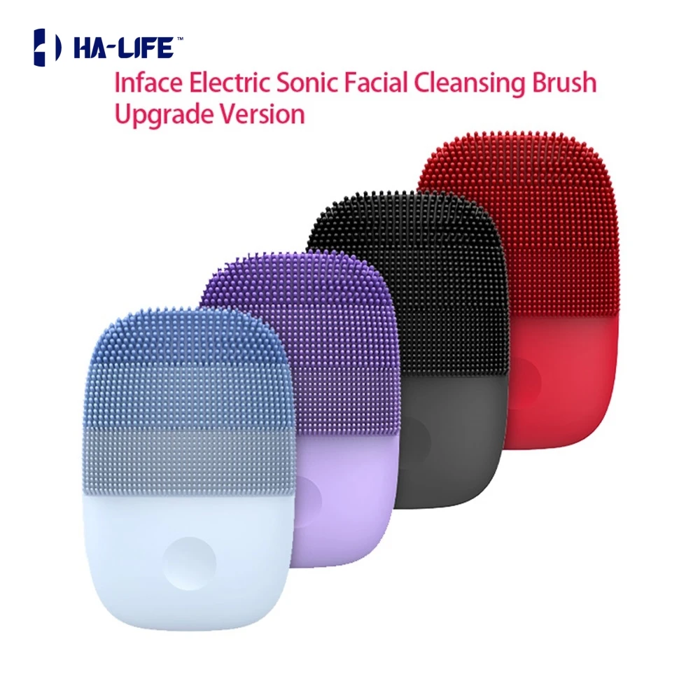 

HA-Life InFace Electric Deep Facial Cleaning Massage Brush Sonic Face Washing IPX7 Waterproof Silicone Face Cleanser Skin Care