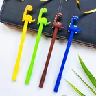 1 шт. гелевая ручка в стиле мультфильма милый динозавр студент ручки, кавайные канцелярские принадлежности 0,5 мм черные чернила Canetas школьные канцелярские принадлежности