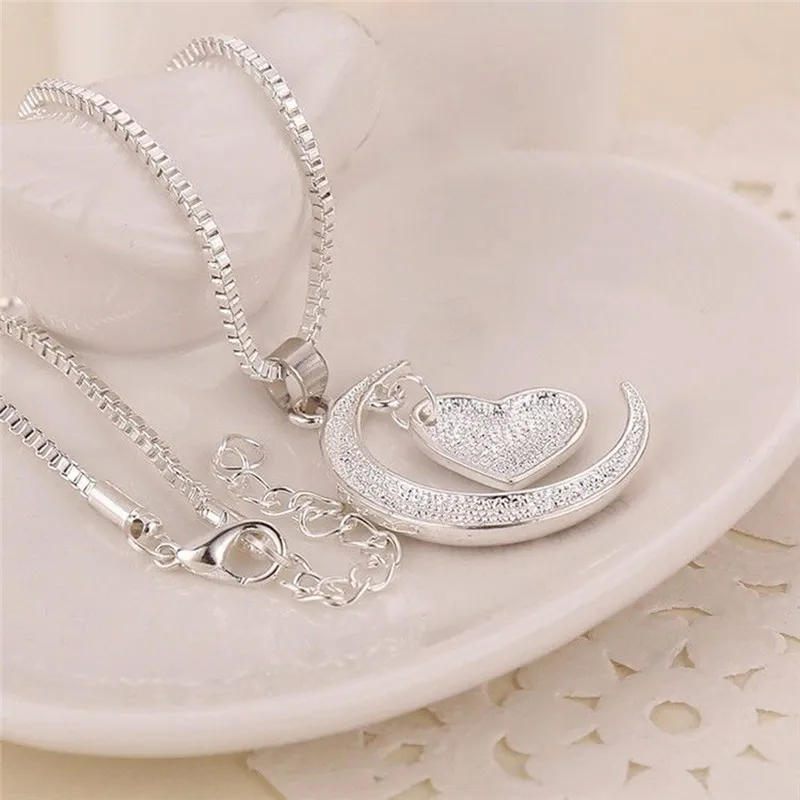 Макси ожерелье для женщин модное роскошное Ретро лунное сердце форма женское с