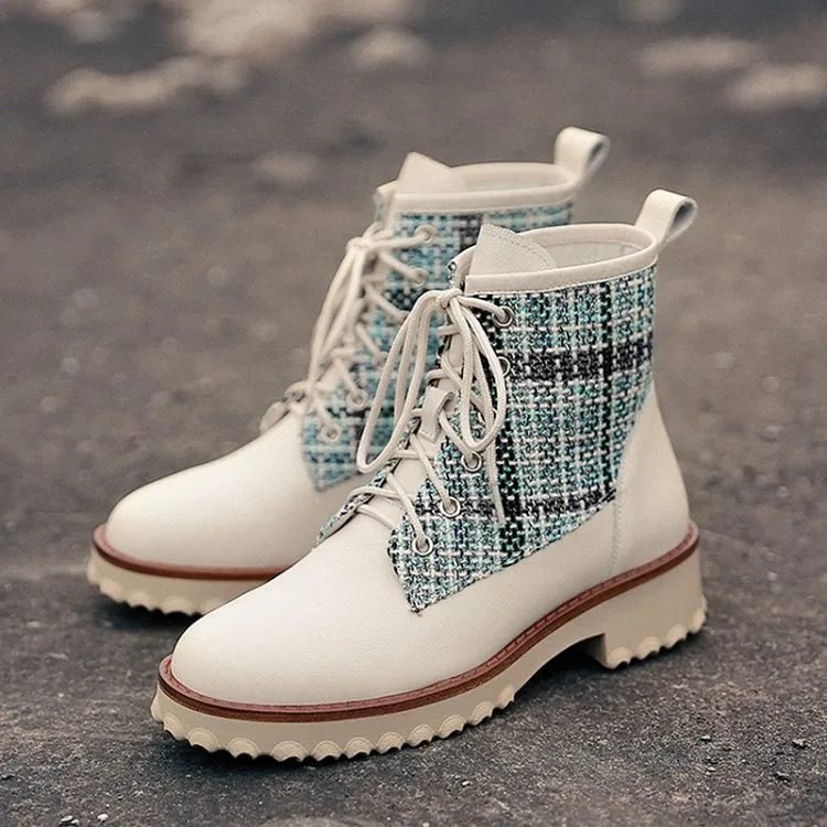 MLJUESE/женские ботильоны из коровьей кожи Зимние короткие плюшевые ботинки