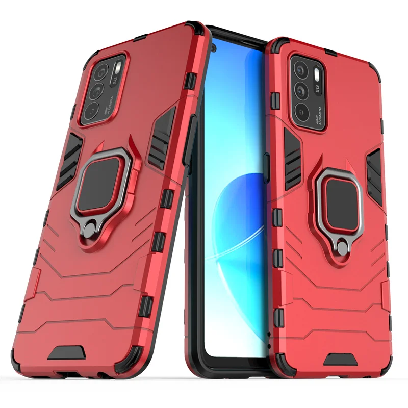 holer case for oppo reno 6z cover for oppo reno 6z capas armor kickstander shockproof magnetic holder case for reno 6 6z fundas free global shipping
