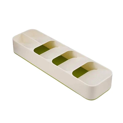 for cutlery-Green Basedidea, органайзер для кухонного ящика, лоток для хранения столовых приборов, ложка, нож, вилка, посуда, лоток для хранения, держатель для хранения ножей - Цвет: for cutlery-Green