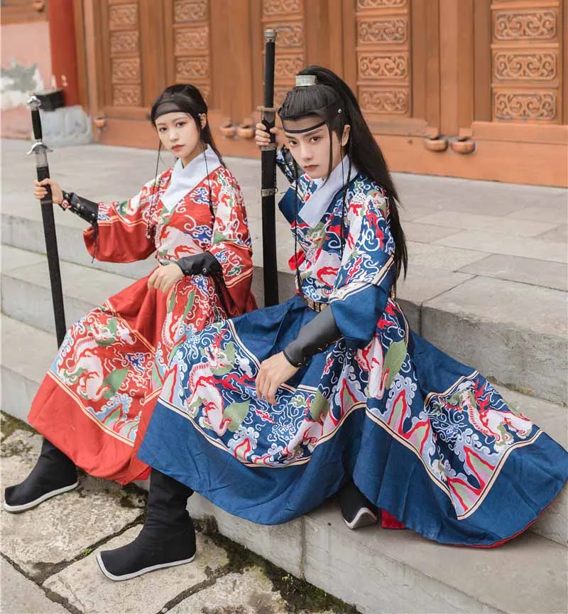 

Костюм Hanfu мужской/женский, для Хэллоуина и карнавала