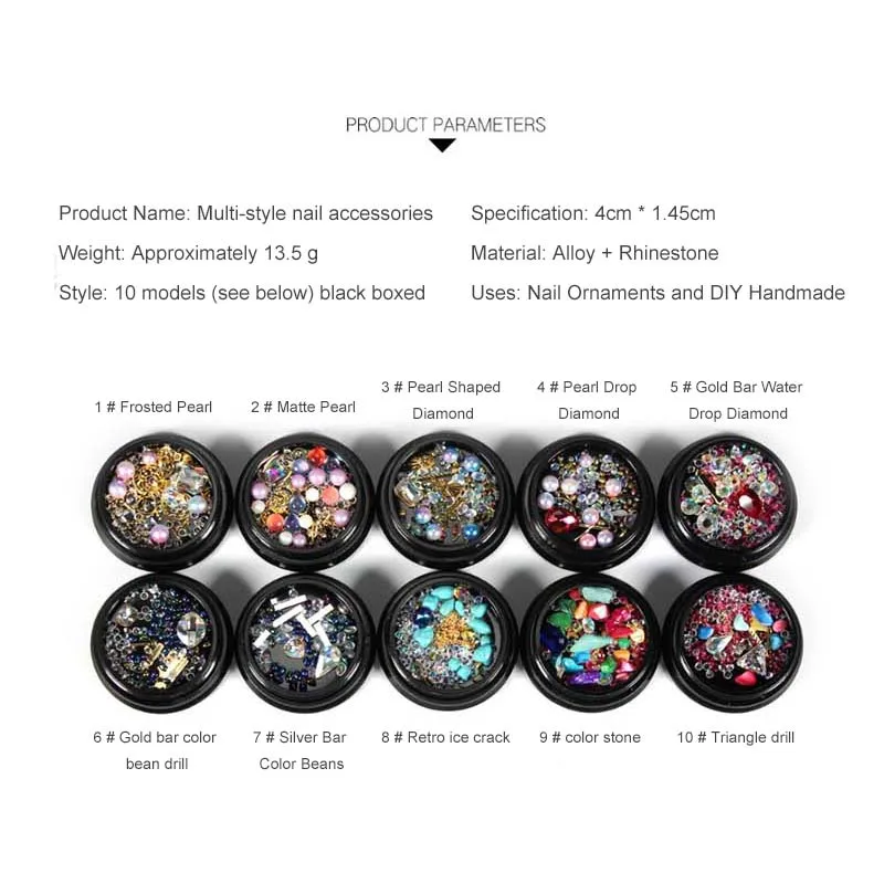 3D Стразы камни набор разнообразные сделай сам драгоценные новые очаровательные