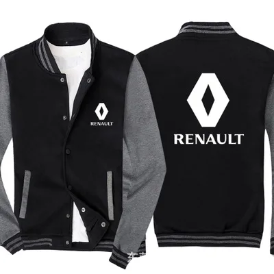 

2021 New Fashion Men Baseball Jacket for Renault Logo Sportswear Casual Sweatshirt Hip Hop Harajuku Unisex Uniform 3 Colors
