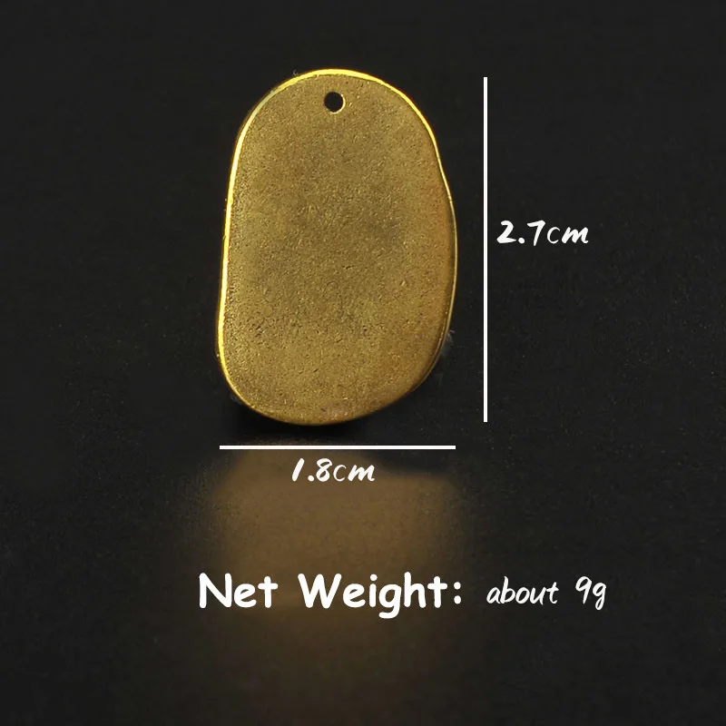 Подвеска для рюкзака из чистой меди с шестью ярлыками кольцо ключей латунный