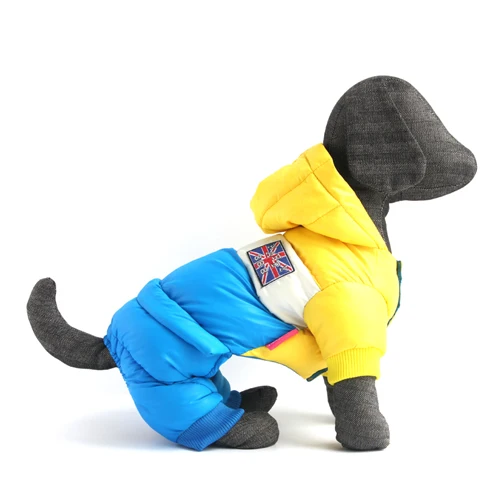 Зимняя одежда для собак, супер теплый пуховик для маленьких собак, водонепроницаемая куртка для домашних животных, хлопковые толстовки для чихуахуа, одежда для щенков - Цвет: Classical Yellow