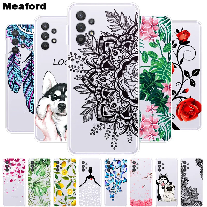 

For Samsung A22 A32 Case 4G A325F Soft TPU silicon Clear Phone Cover For Samsung Galaxy A22 / A32 5G A325F Case Transparent Capa