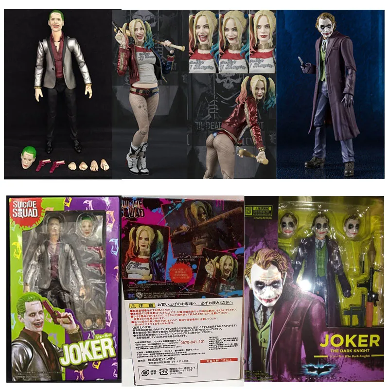 

SHF Joker Quinn Heath Ledger экшн-фигурка Темного рыцаря коллекционные игрушки Рождественский подарок