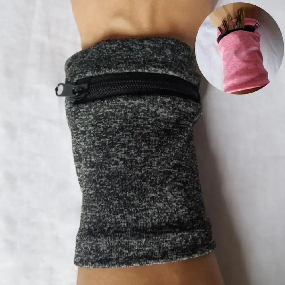 Wrist Wallet Pouch Running Sports Arm Band Bag For MP3 Key Card Storage Case Badminton Basketball Wristband Sweatband | Спорт и