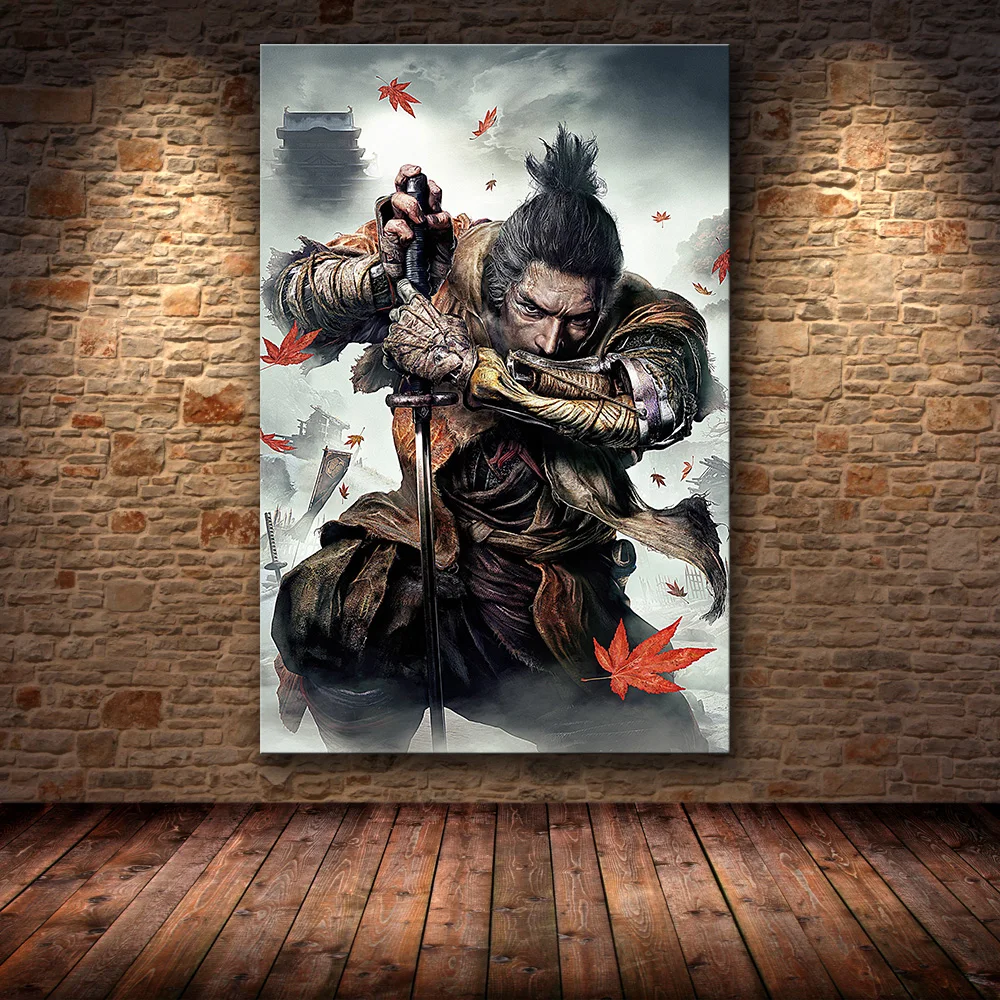 Без рамки постер украшение картина Sekiro: Тени дважды на HD холсте холст живопись