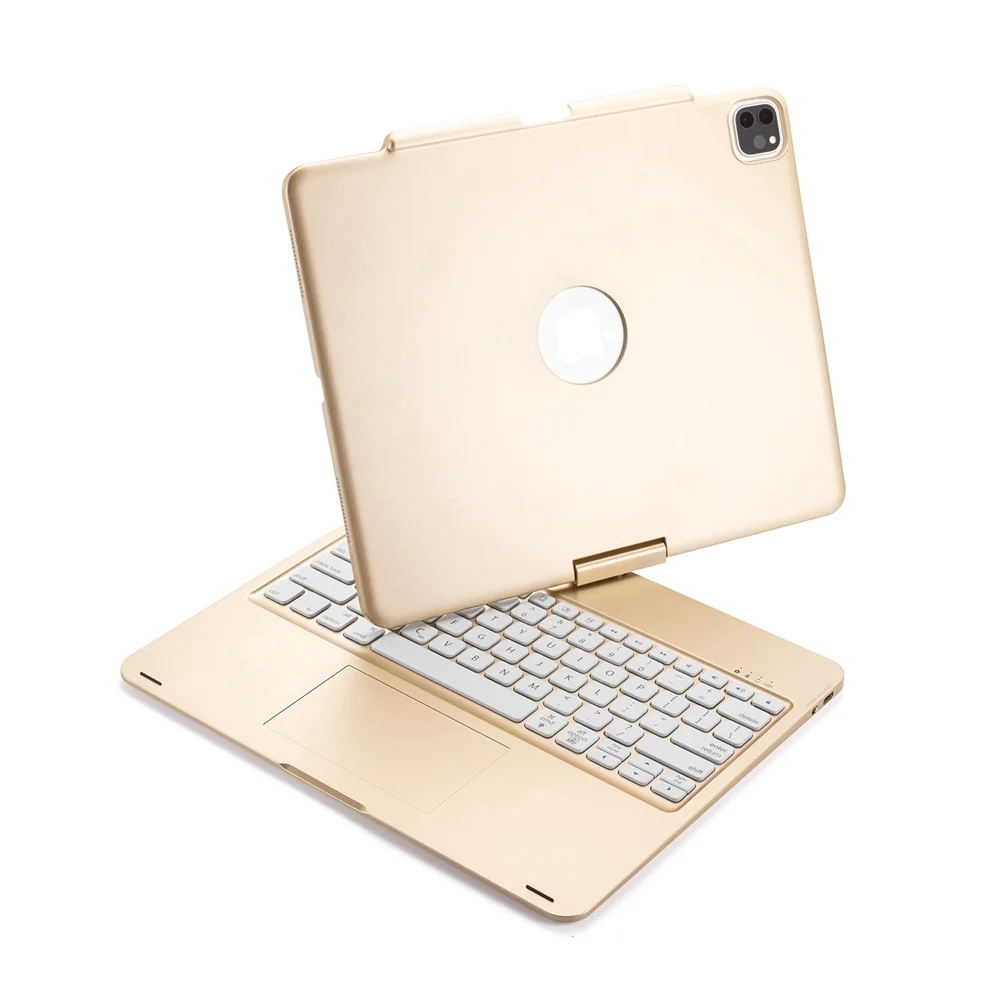Для iPad Pro 12 9 2018 2020 360 градусов поворотный LED RGB подсветка беспроводной Bluetooth