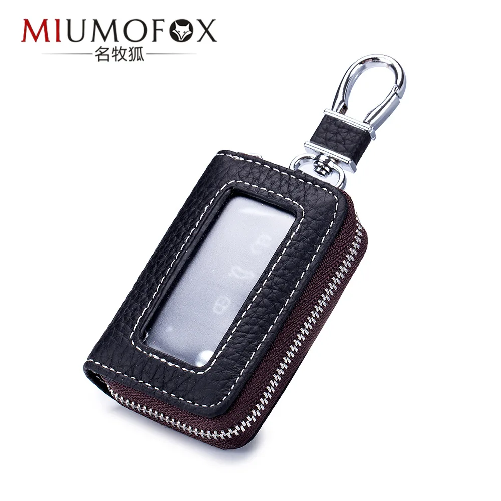 

Car Key Case Men and Women 2020 New Genuine Leather Mens Key Holder Waist Hanging Women Keychain Multifunction Key Bag Unisex