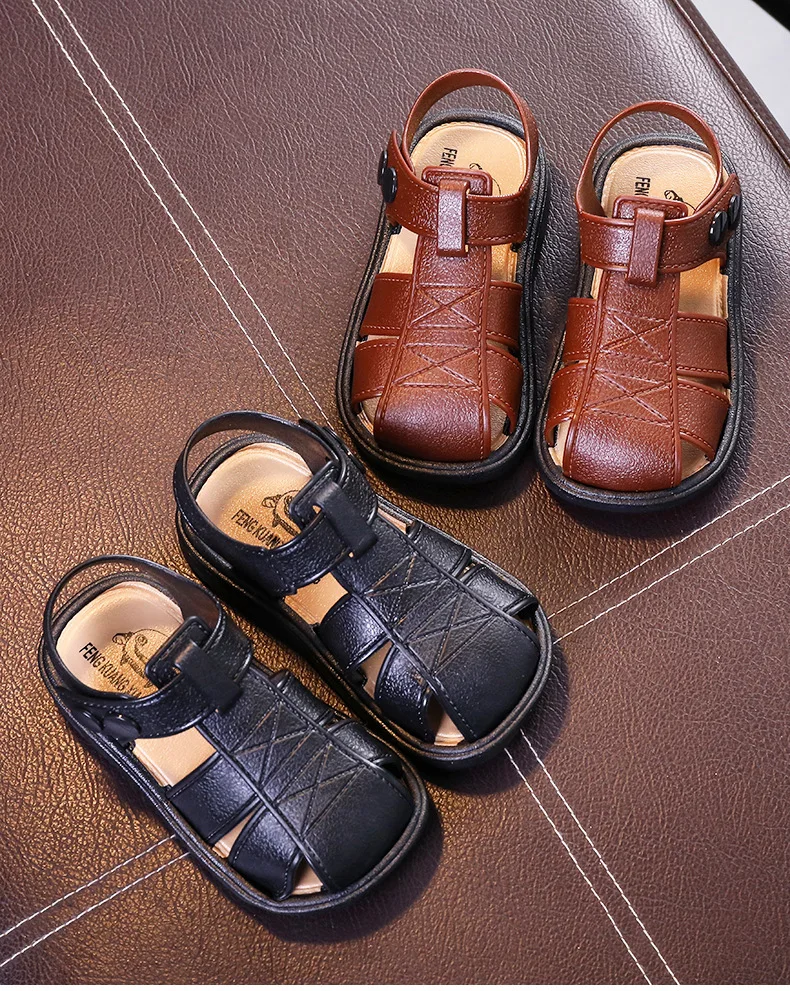 BAMILONG модные Стиль летняя пляжная обувь Сезон Лето Одежда для маленьких мальчиков