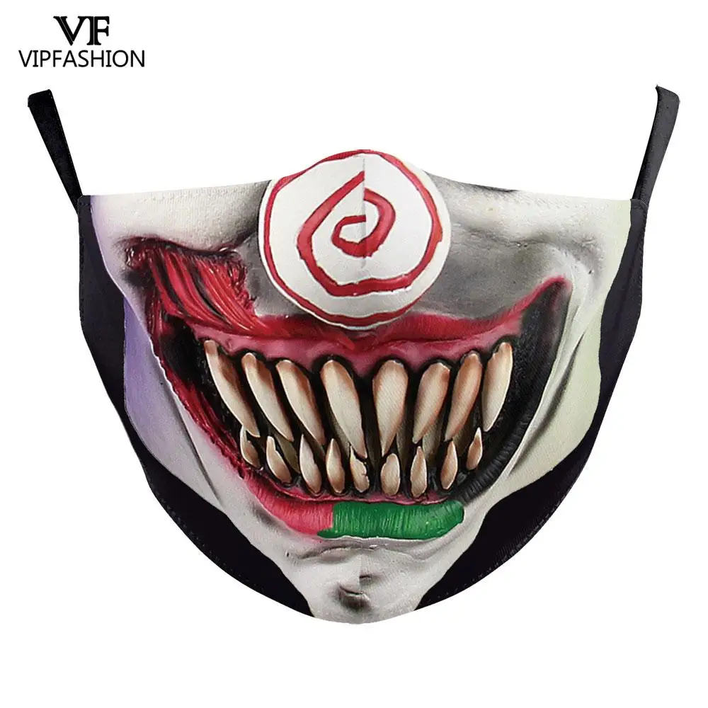 VIP модные смешные для взрослых и детей гримаса клоун уход за кожей лица 3d печати
