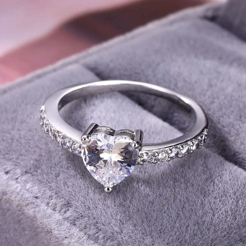 17IF, модное роскошное белое серебряное кольцо из циркона, Дамское элегантное большое AAA циркониевое овальное Стразы, свадебные ювелирные кольца, подарки
