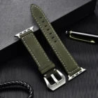 Crazy Horse кожа винтажные Кожаные Ремешки для наручных часов для Apple Watch, версии 6 5 4 3 серии, 42 мм, 38 мм, Версия 44 мм 40 мм для мужчин ремешки для часов для наручных часов iwatch