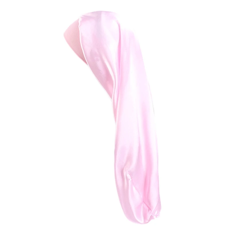 

Women Extra Large Satin Long Sleep Cap for Dreadlocks Curly Hair Bonnet Loose Night Sleeping Hat Elastic Band Headwrap