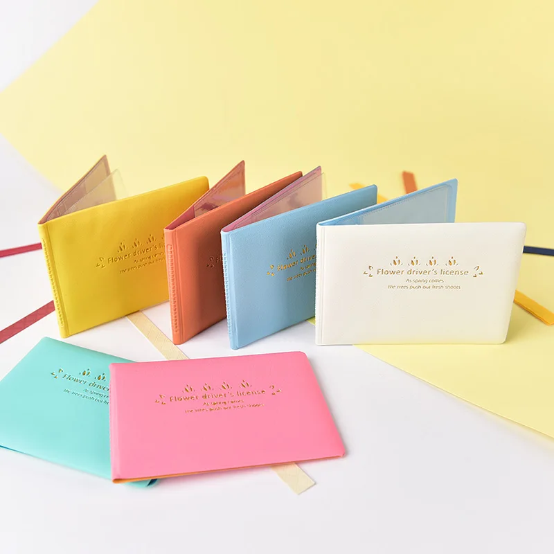 

Candy Card Holder Purse Wallet Case Auto Driver License Bag PU Leather Documents