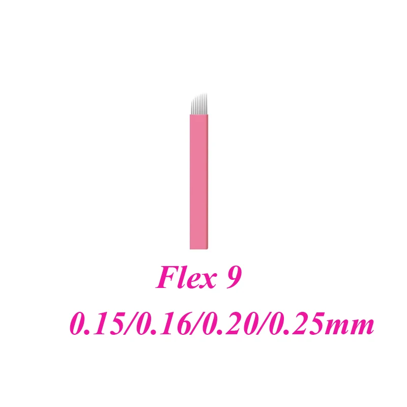 0 15 мм микроблейдинг для татуажа розовые иглы-игла перманентного макияжа 200