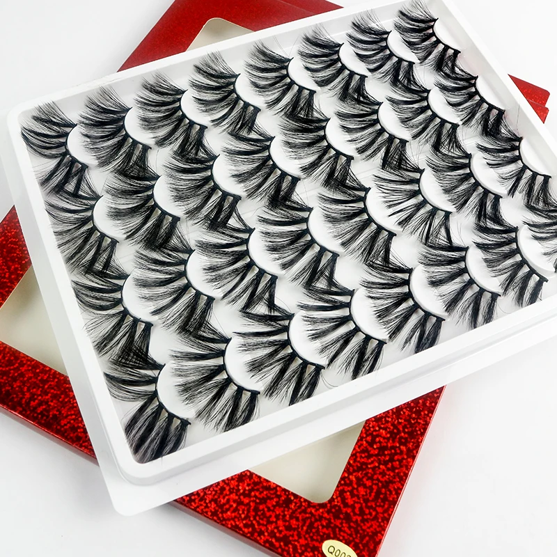 

MEIANNA 16 Pairs Eyelashes 3D Mink Lashes Fluffy Soft Wispy Natural Cross Eyelash Extension Reusable Lashes Mink False Lashe