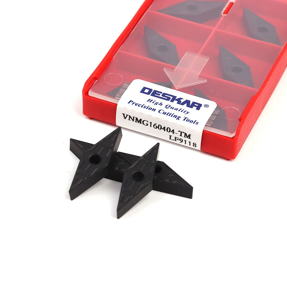 

DESKAR VNMG160404-TM VNMG160408-TM VNMG160412-TM LF9118 CNC high-quality outer carbide inserts turning tools lathe tool steel