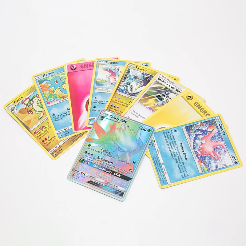 

TOMY Pokemon Cards Sun Moon GX EX VMAX English Game Transaction Collectible Cards Board Game Feyenoord Battle Carte Shining