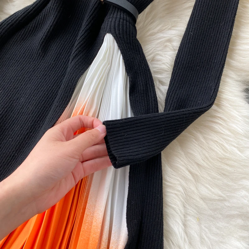 Элегантные французские платья ZCWXM женские вечерние с разрезом градиентные