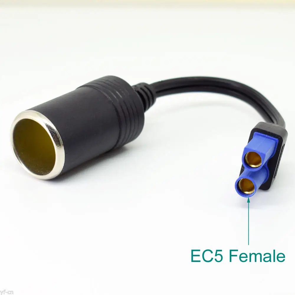 

1 шт., адаптер для автомобильного зарядного устройства, 20 см, 2 x 16AWG EC5