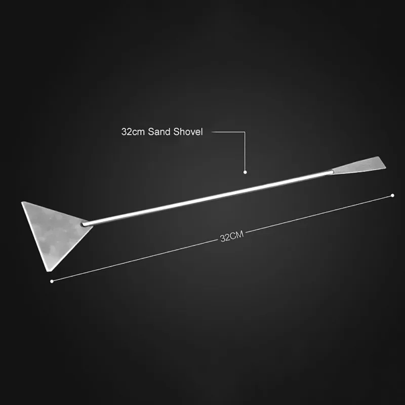32cm shovel Аквариумные Растительные Инструменты, держатель для хранения, аквариум для очистки, длинные щипцы, ножницы-пинцет, контейнер для чистки растений из нержавеющей стали - Цвет: 32cm shovel