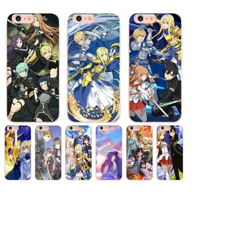 

Yinuoda Sword Art Online SAO Japan anime Phone Case For iPhone X XS MAX 11 11 pro max 6 6s 7 7plus 8 8Plus 5 5S XR SE 2020