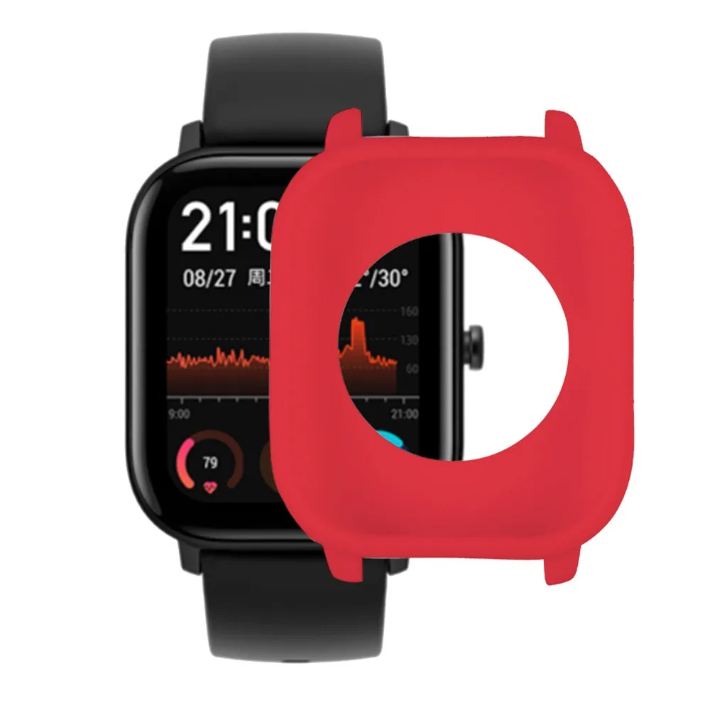 Чехол для Xiaomi Huami Amazfit GTS Smart Watch TPU силиконовый защитный чехол сменная пленка Защитная крышка 19Sep