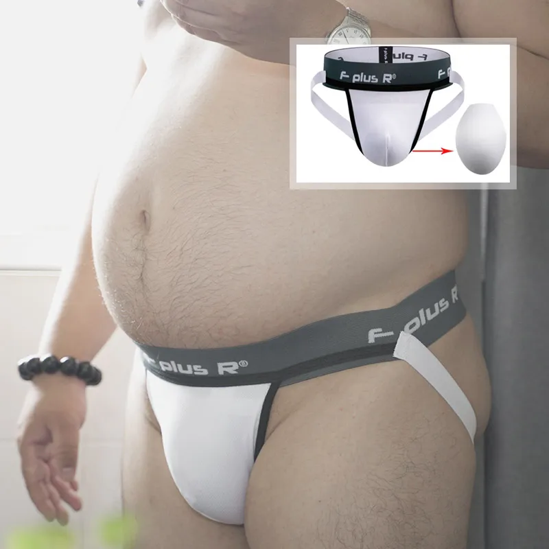 Men thongs Briefs Sexy Gay Cueca Gay Brief  Chubby Bear G-Strings buttocks underwear Penis Underpants Panties