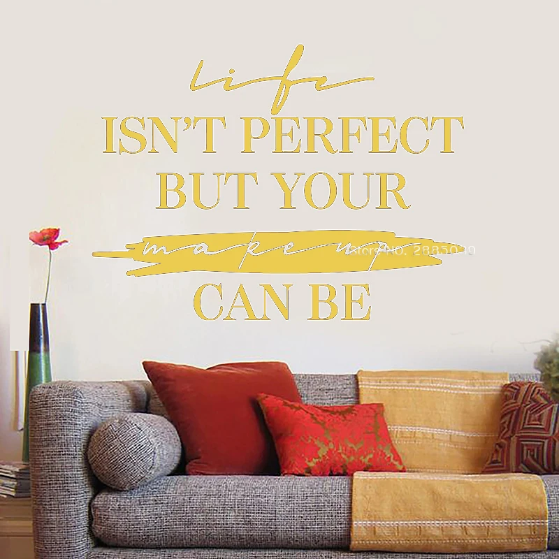 Виниловые Стикеры для салона красоты с вдохновляющими цитатами настенные