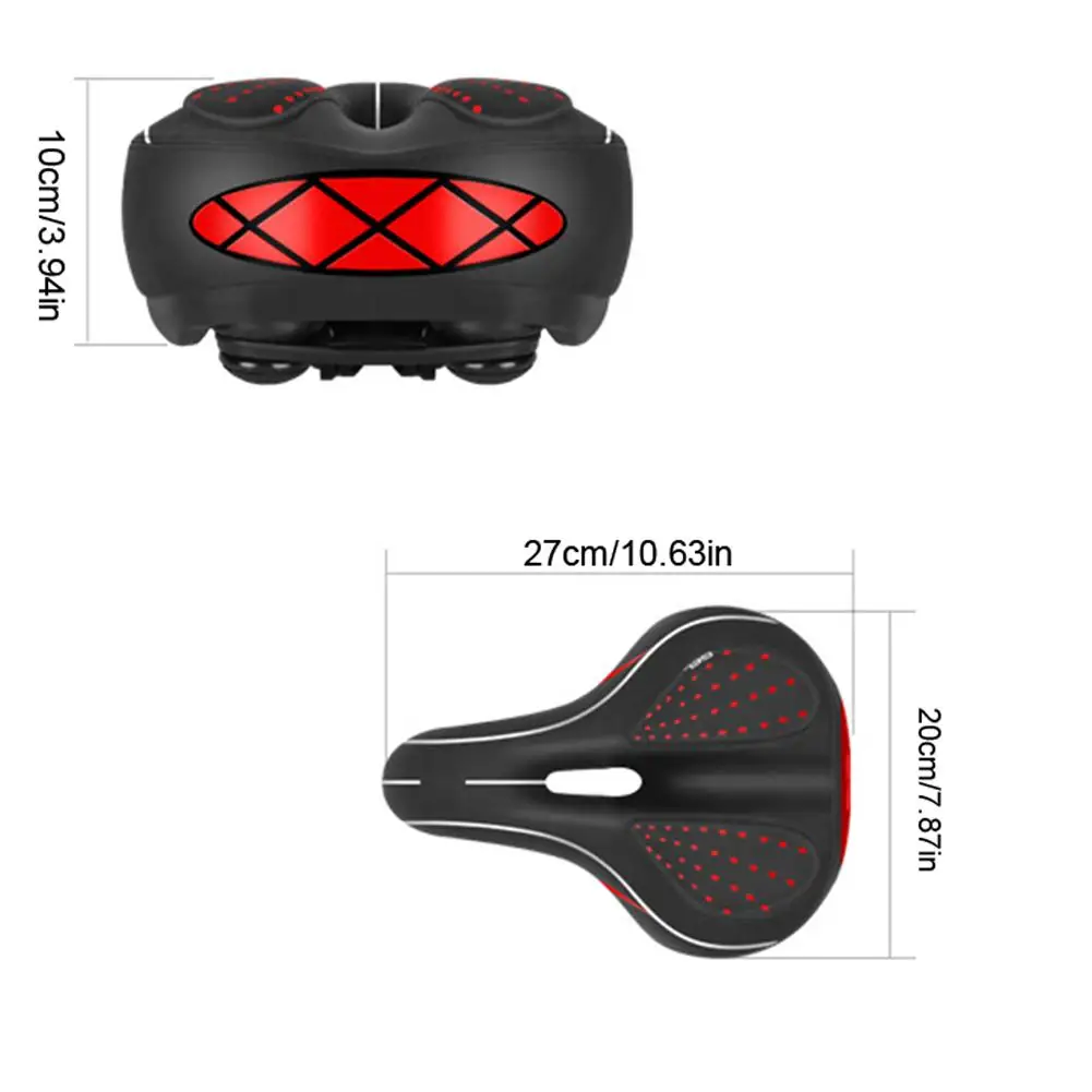 

Bicycle Cushion Bike Saddle Thickened Soft Silicone Shock Absorber Mountain Bike Saddle Riding Equipment Accessories
