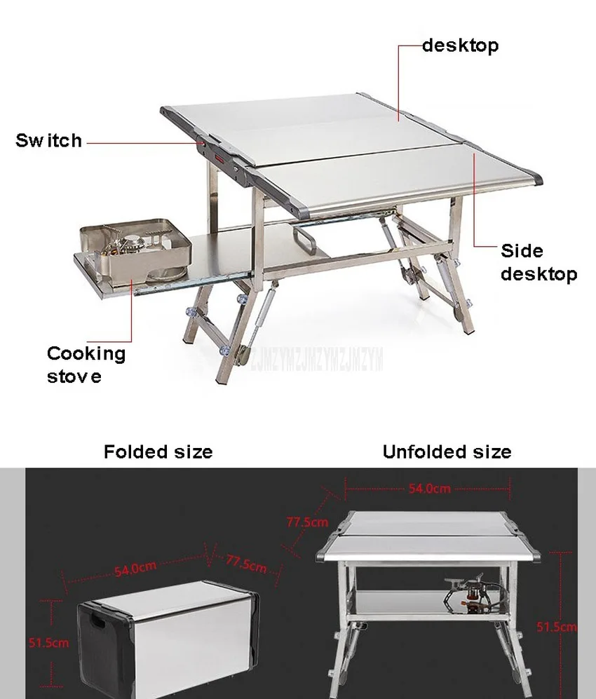 2 6 человек на открытом воздухе Мобильная Кухня Складная газовая плита стол из