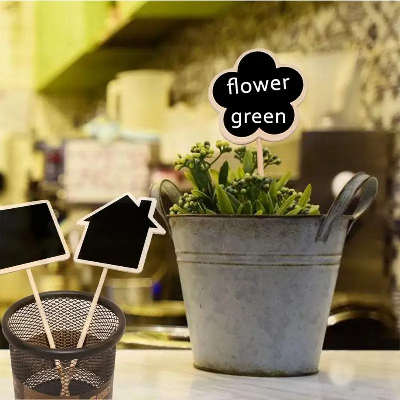 

10 шт./компл. маркеры для растений, садовые маркеры, домашние цветы, деревянные, легко писать, сельское хозяйство, прочные этикетки для овощей ...