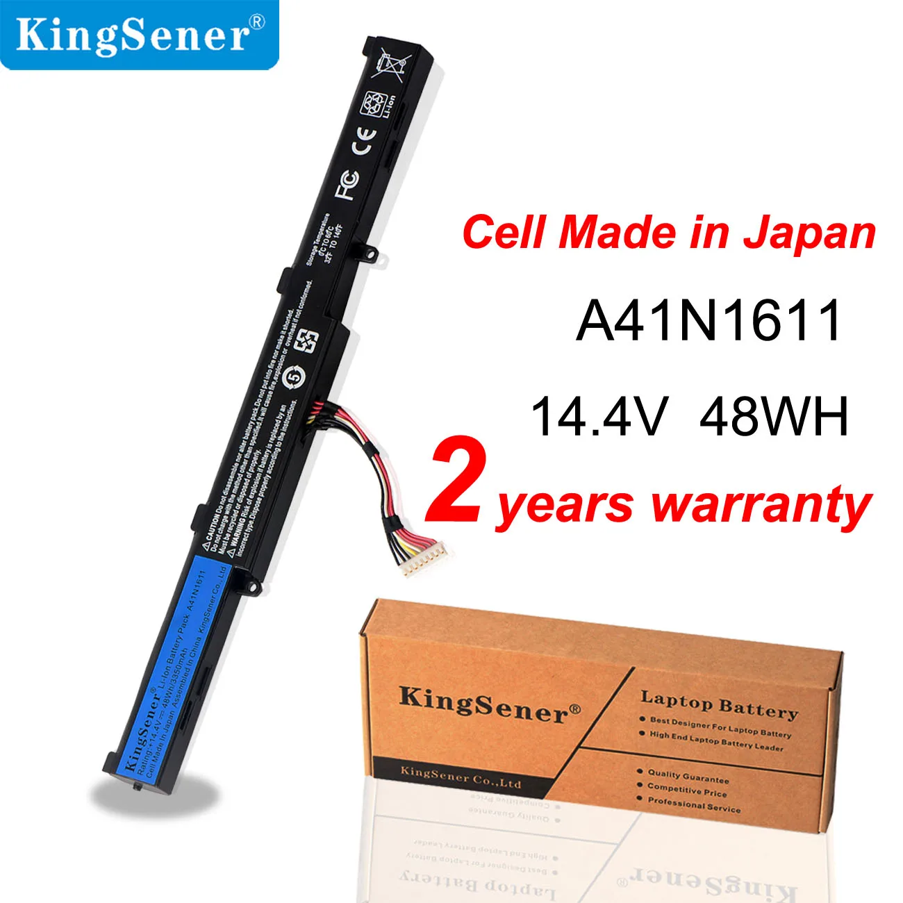 Kingsener-bateria para Computador Portátil Asus Peças de Reposição 14.4v para Asus Rog Gl553 Gl553vd Gl553ve Gl553vw Baterias p/ laptop