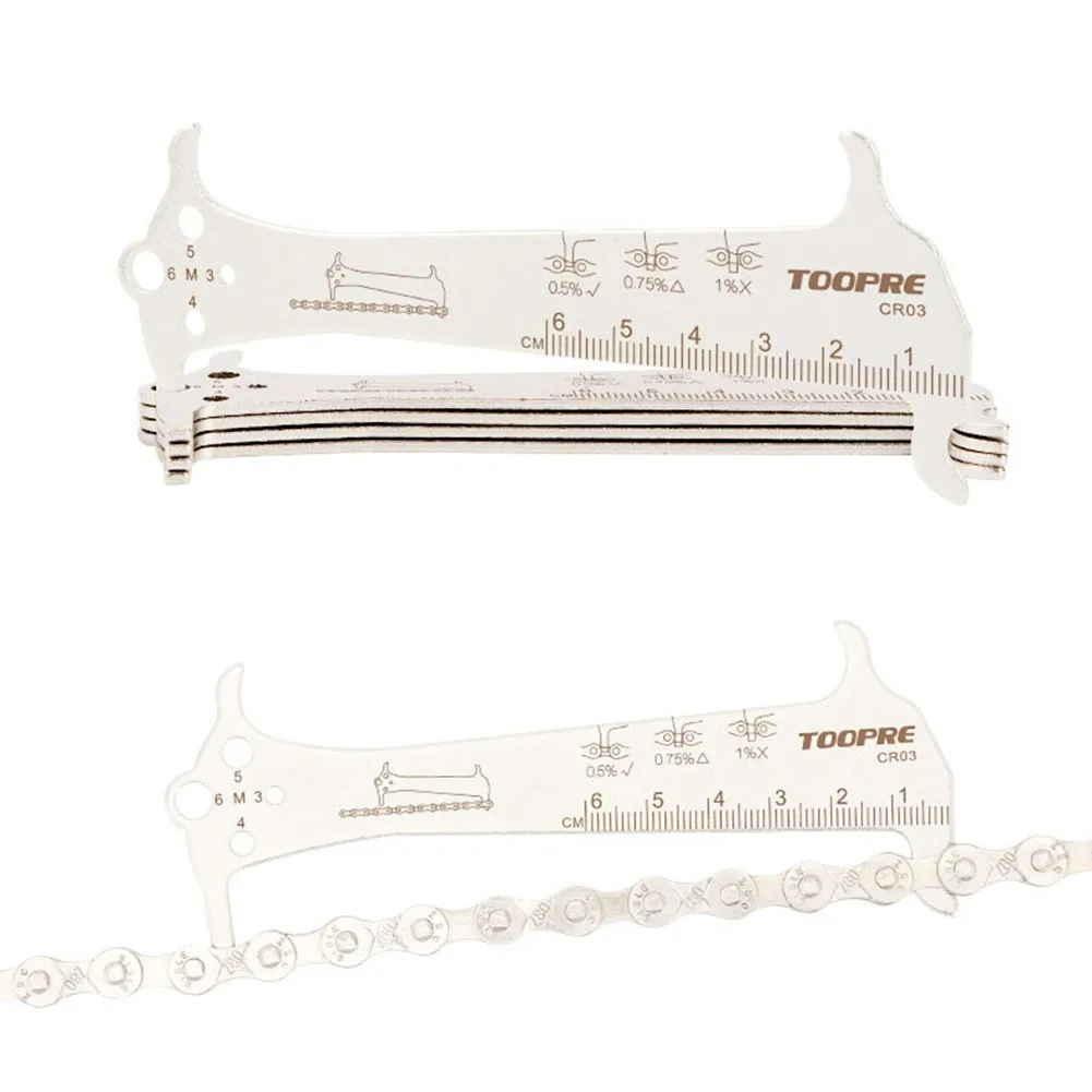 

Bike Chain Wear Indicator MTB Road Bike Chains Gauge Measurement Ruler Cycling Bicycle Repair Replacement Tool Bicycle Parts
